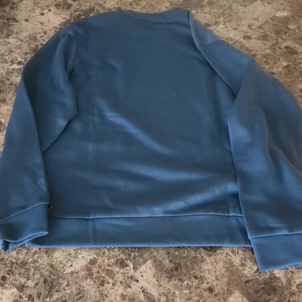 NWT Blue Adidas Sweater - Picture 4 of 4